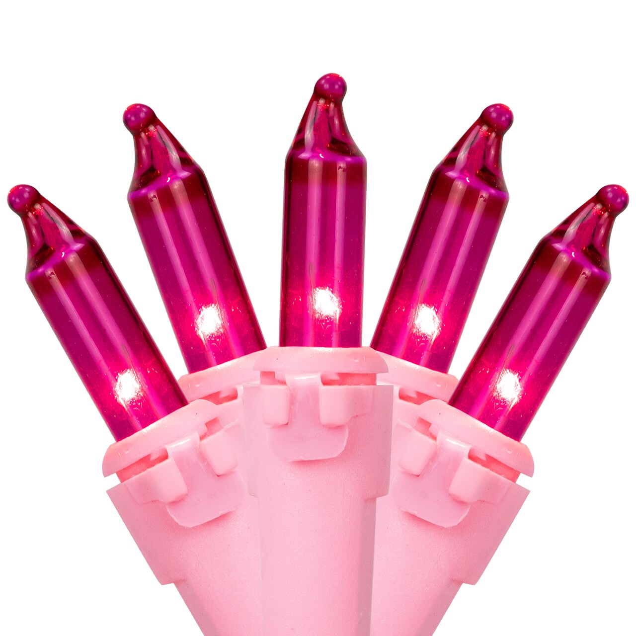 Northlight 50ct Pink Mini Christmas Light Set - 10' Pink Wire